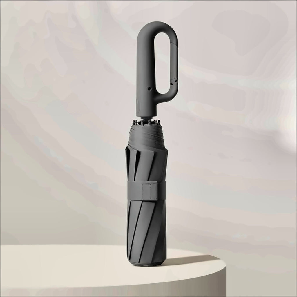 Ombrello antivento automatico Aevora – Nero, vista intera