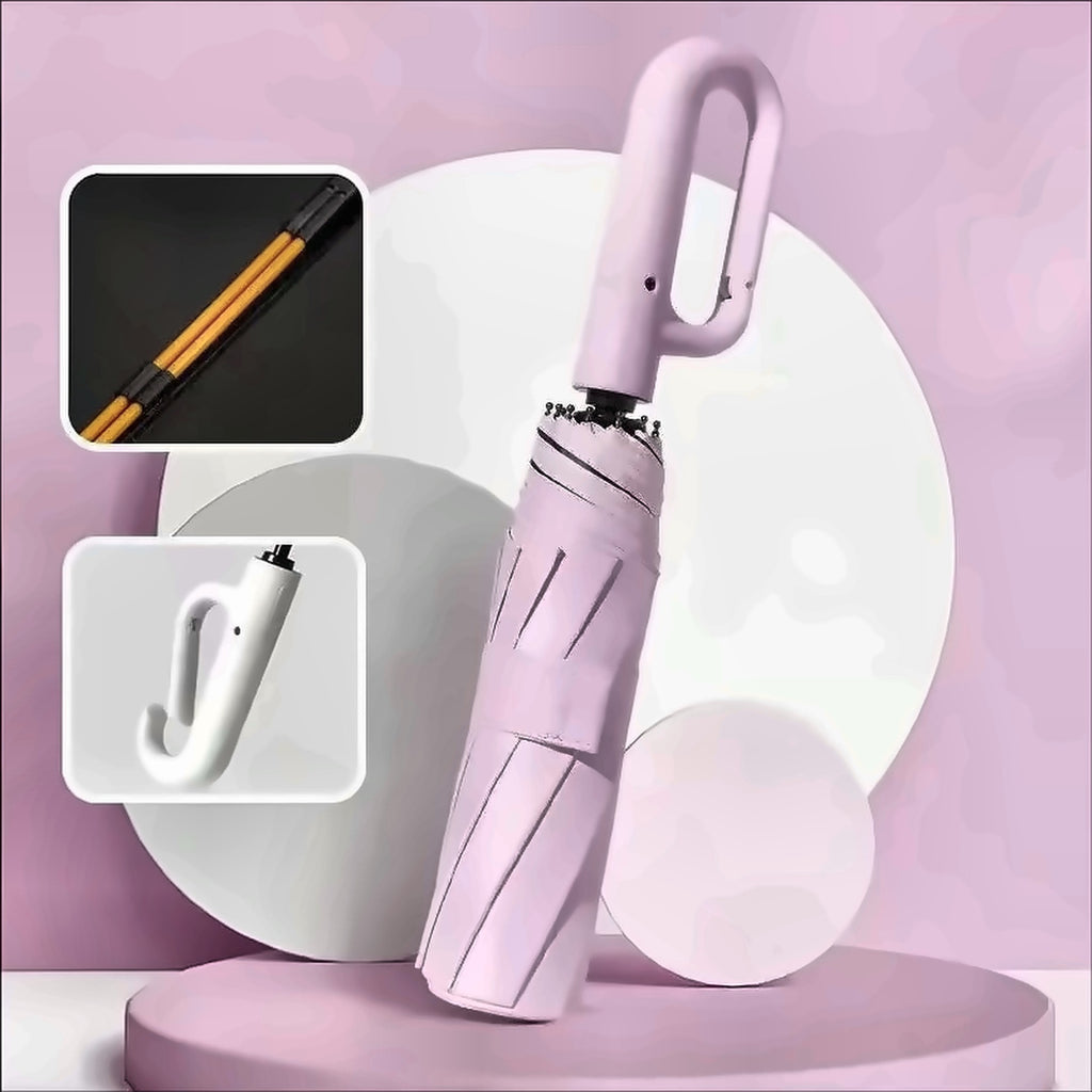 Ombrello antivento automatico Aevora – Rosa